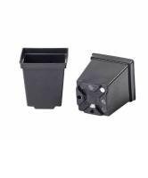 Горшок для рассады 0,5 л 9х9х10 см черный,литьё 30 шт